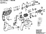 Bosch 0 603 246 842 PSB 380 Percussion Drill 240 V / GB Spare Parts PSB380